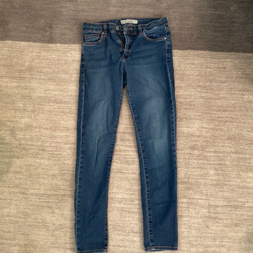 Topshop Leigh Moto Skinny Jean